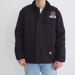 Vintage Berne Black Matco Tools Embroidered Heavy Utility Heritage Barn Jacket L